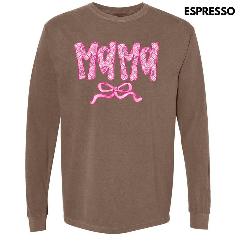 Mama Patterned Coquette Comfort Colors - Adult & Kids T-Shirts, Sweatshirts & Hoodies apparel design preview 1