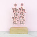 Mama Seed Bead Earrings *Final Sale* - Adult & Kids T-Shirts, Sweatshirts & Hoodies apparel design preview 1