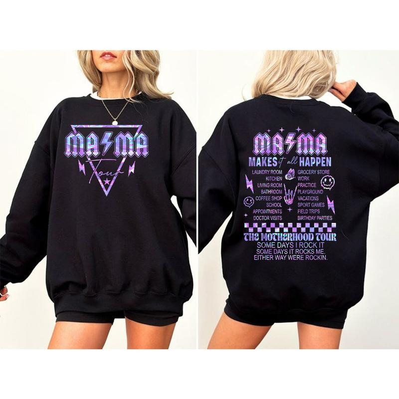 Mama Tour Some Days I Rock Makes All Happen Funny - Adult & Kids T-Shirts, Sweatshirts & Hoodies apparel design preview 1