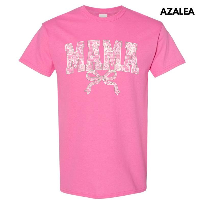 Mama White Lace Coquette Gildan Short Sleeve 'NLB' - Adult & Kids T-Shirts, Sweatshirts & Hoodies apparel design preview 1