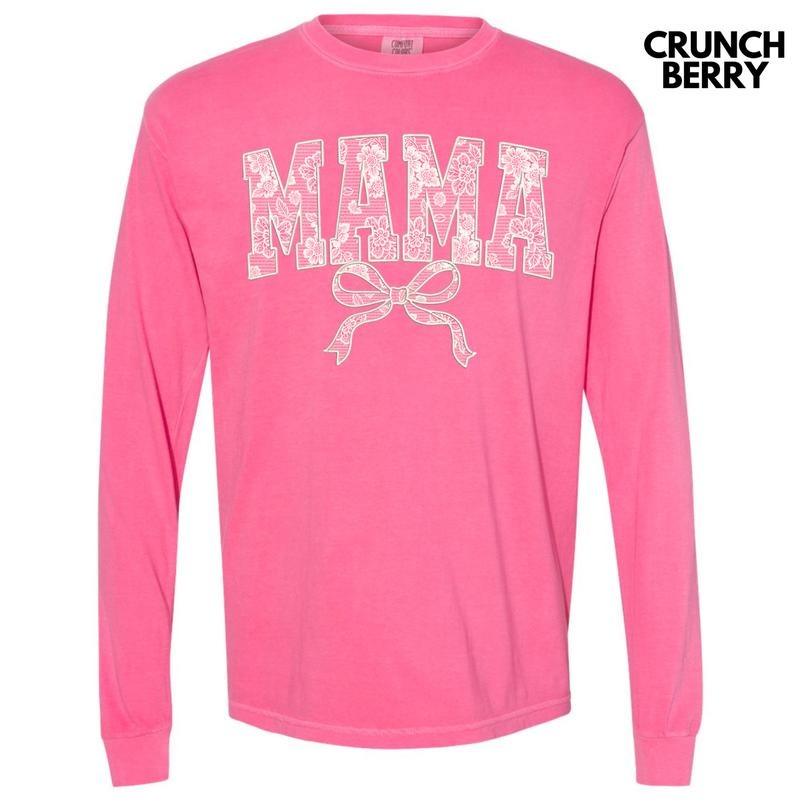Mama White Lace Coquette Comfort Colors 'NLB' - Adult & Kids T-Shirts, Sweatshirts & Hoodies apparel design preview 1