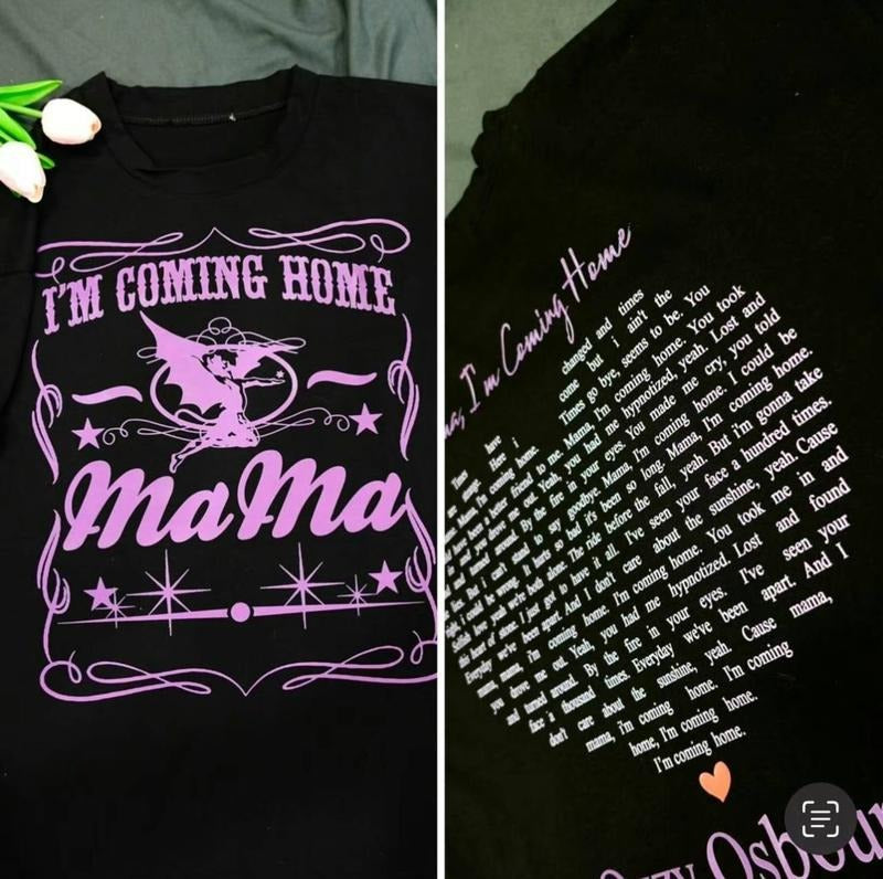 Mama I'M Coming Home Twoside Lyric - Adult & Kids T-Shirts, Sweatshirts & Hoodies apparel design preview 1