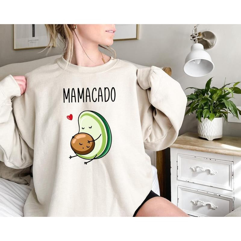 Mamacado Baby Announcement New Mom Pregnancy Reveal - Adult & Kids T-Shirts, Sweatshirts & Hoodies apparel design preview 1