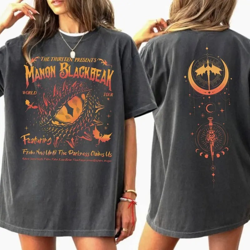 Man0n Blackbeak Throne Glass 2 Sided Now Until - Adult & Kids T-Shirts, Sweatshirts & Hoodies apparel design preview 1