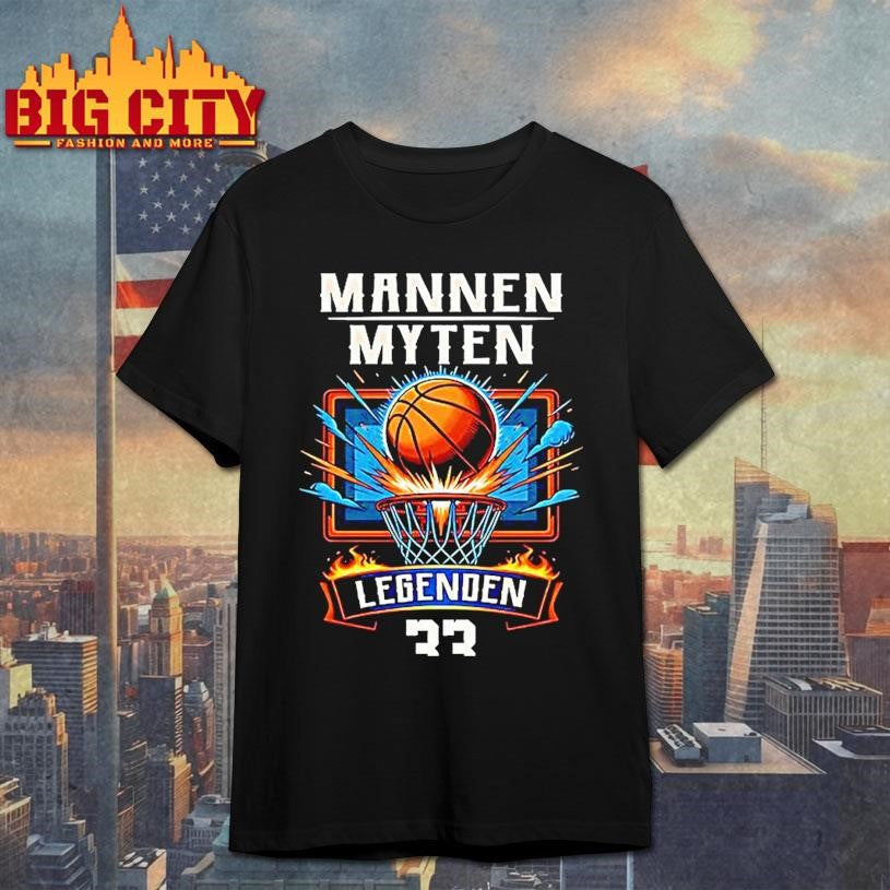 Mannen Myten Legenden 33 Basketball - Adult & Kids T-Shirts, Sweatshirts & Hoodies apparel design preview 1