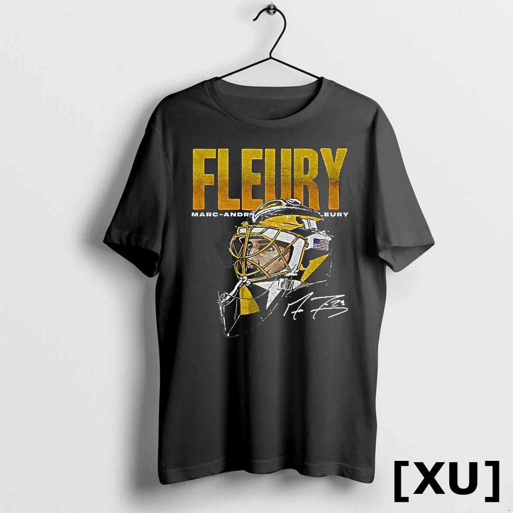 Marc Andre Fleury Big Face Pittsburgh Penguins Hockey - Adult & Kids T-Shirts, Sweatshirts & Hoodies apparel design preview 1