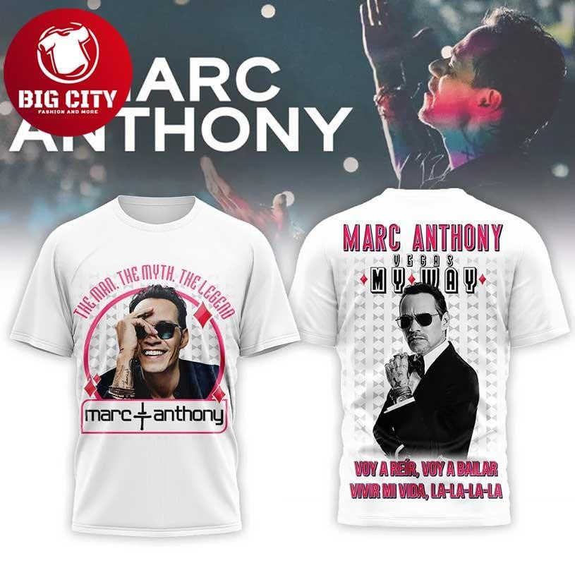 Marc Anthony Vegas My Way Vivir Mi Vida 2026 Two - Adult & Kids T-Shirts, Sweatshirts & Hoodies apparel design preview 1