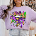 Mardi Gras Lips Comfort Colors - Adult & Kids T-Shirts, Sweatshirts & Hoodies apparel design preview 1