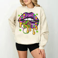 Mardi Gras Lips Western Fleur De Lis - Adult & Kids T-Shirts, Sweatshirts & Hoodies apparel design preview 1