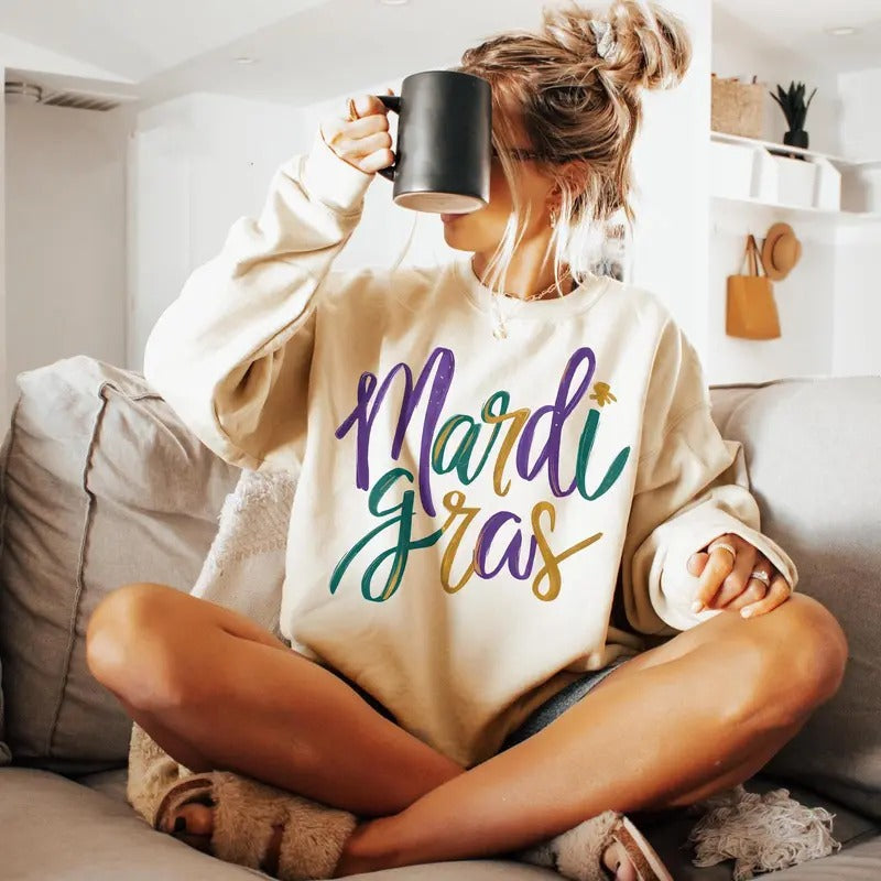 Mardi Gras Festival Celebration Louisiana - Adult & Kids T-Shirts, Sweatshirts & Hoodies apparel design preview 1