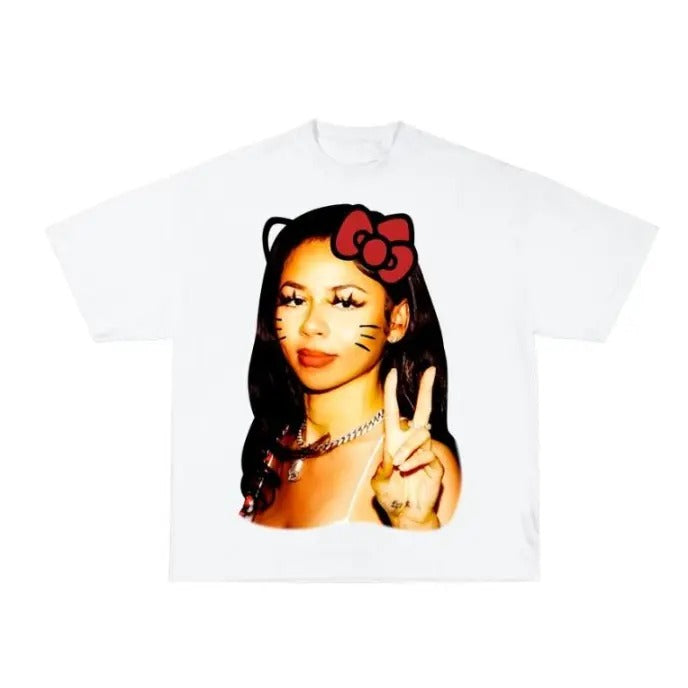 Mariah Kitty Fans Cotton Fabric - Adult & Kids T-Shirts, Sweatshirts & Hoodies apparel design preview 1