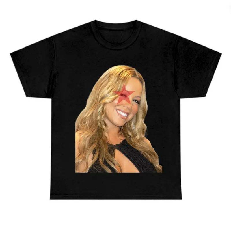 Mariahh Black Careyyy Red Star Fans - Adult & Kids T-Shirts, Sweatshirts & Hoodies apparel design preview 1