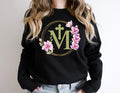 Marian Catholic Floral Religious M Faith Cross - Adult & Kids T-Shirts, Sweatshirts & Hoodies apparel design preview 1