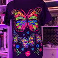 Mariposa Monarca Cotton Black Casual - Adult & Kids T-Shirts, Sweatshirts & Hoodies apparel design preview 1