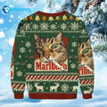 Marlboro Cat Smoking Ugly Christmas Sweater - Holiday Gift product image