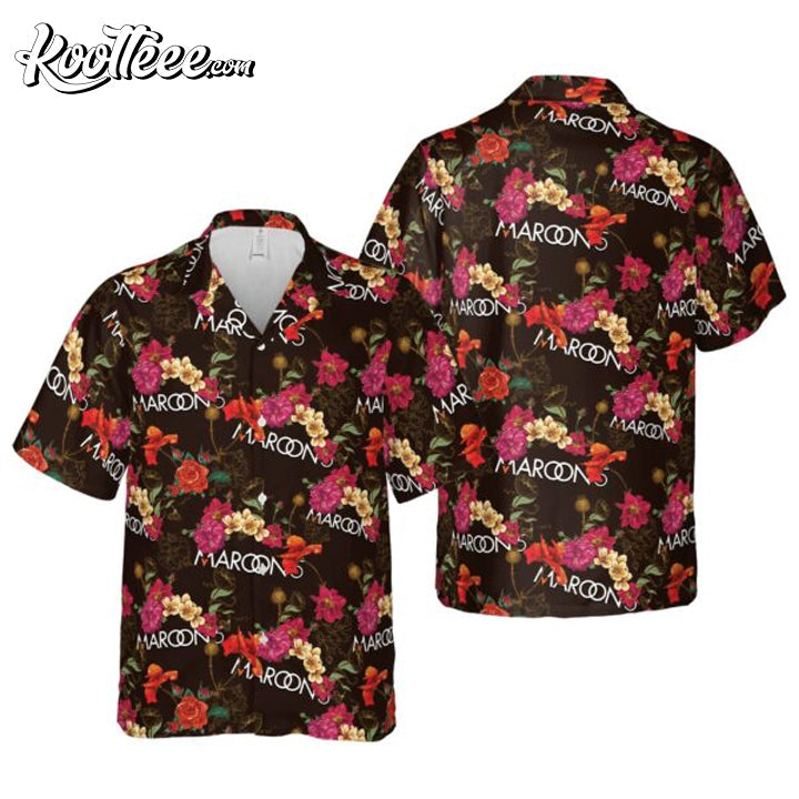 Maroon 5 Floral Hawaiian - Adult & Kids T-Shirts, Sweatshirts & Hoodies apparel design preview 1