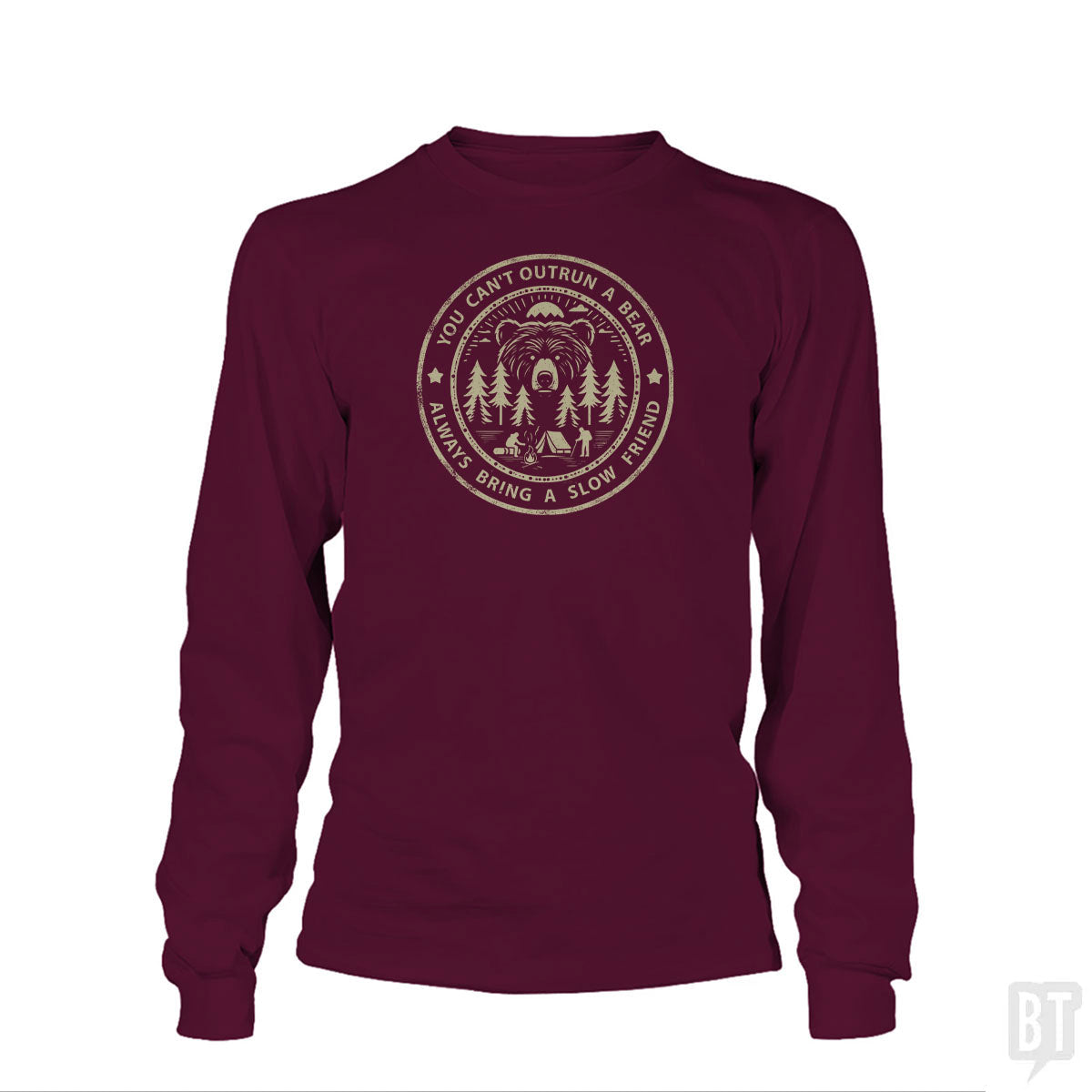 You Can't Outrun A Bear - Adult & Kids T-Shirts, Sweatshirts & Hoodies apparel design preview 1
