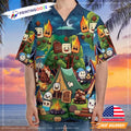 Marshmallow Camping Hawaiian - Adult & Kids T-Shirts, Sweatshirts & Hoodies apparel design preview 1