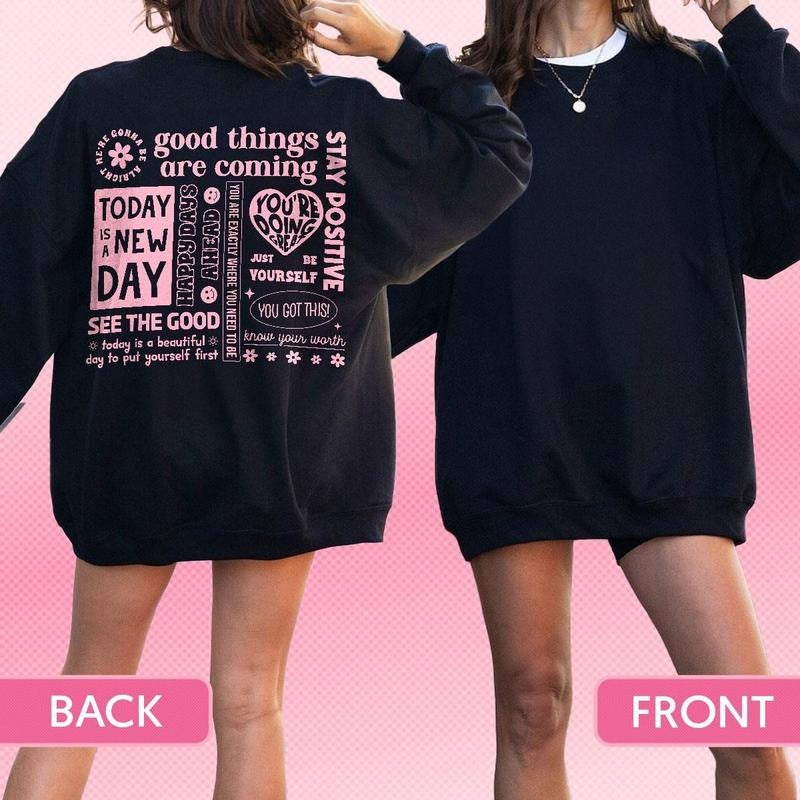 Mary&Daisy Good Things Are Coming Mental Health - Adult & Kids T-Shirts, Sweatshirts & Hoodies apparel design preview 1