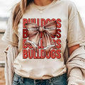 Mascot Coquette Bow Bows School Spirit High City - Adult & Kids T-Shirts, Sweatshirts & Hoodies apparel design preview 1