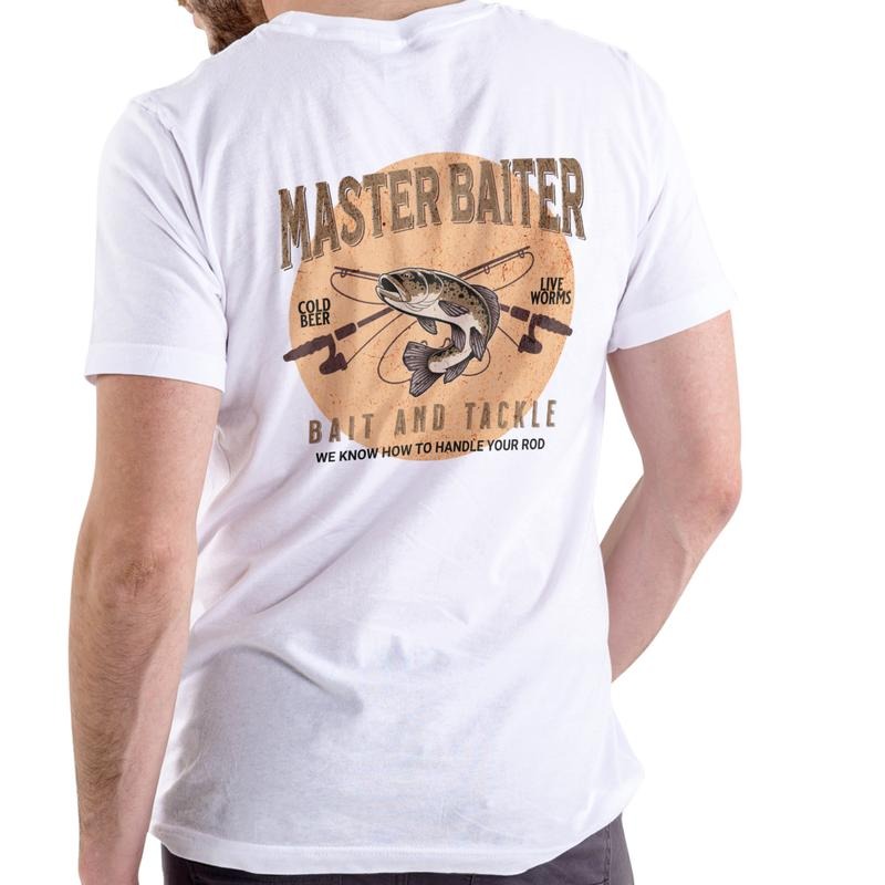 Master Baiter Bait Tackle Cotton Fishing Text Cold - Adult & Kids T-Shirts, Sweatshirts & Hoodies apparel design preview 1