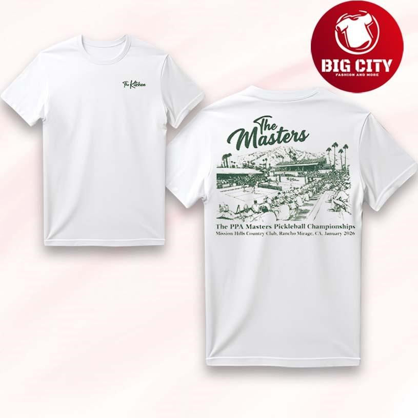 Masters Pickleball Palm Springs 2026 Two Sided - Adult & Kids T-Shirts, Sweatshirts & Hoodies apparel design preview 1