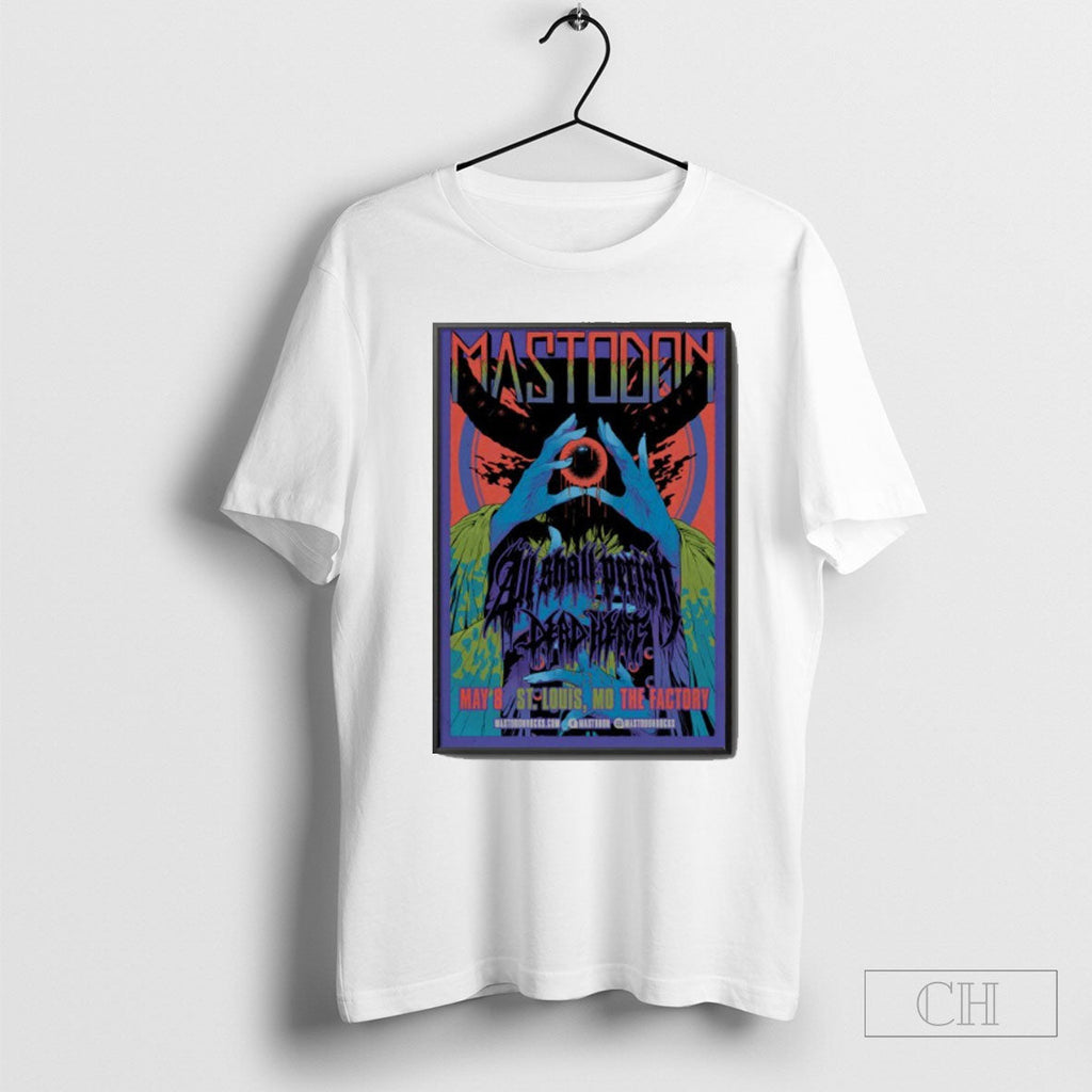 Mastodon The Factory St Louis Mo May 8 2025 Poster - Adult & Kids T-Shirts, Sweatshirts & Hoodies apparel design preview 1