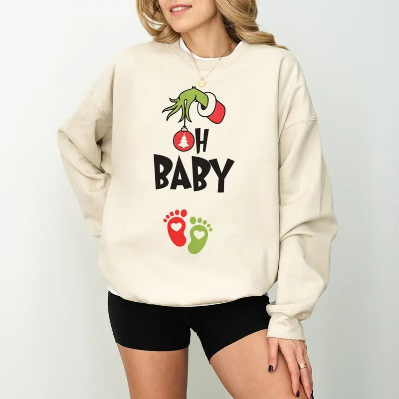 Maternity Baby Shower Pregnancy Announcement Fabric - Adult & Kids T-Shirts, Sweatshirts & Hoodies apparel design preview 1