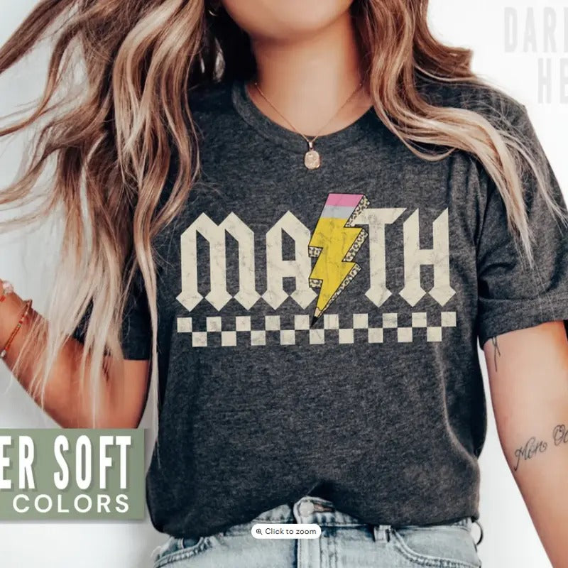 Math Teacher Retro High School Back Appreciation - Adult & Kids T-Shirts, Sweatshirts & Hoodies apparel design preview 1