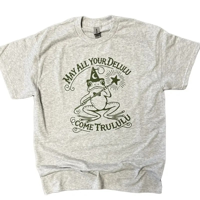 May All Your Delulu Come Trululu Funny - Adult & Kids T-Shirts, Sweatshirts & Hoodies apparel design preview 1