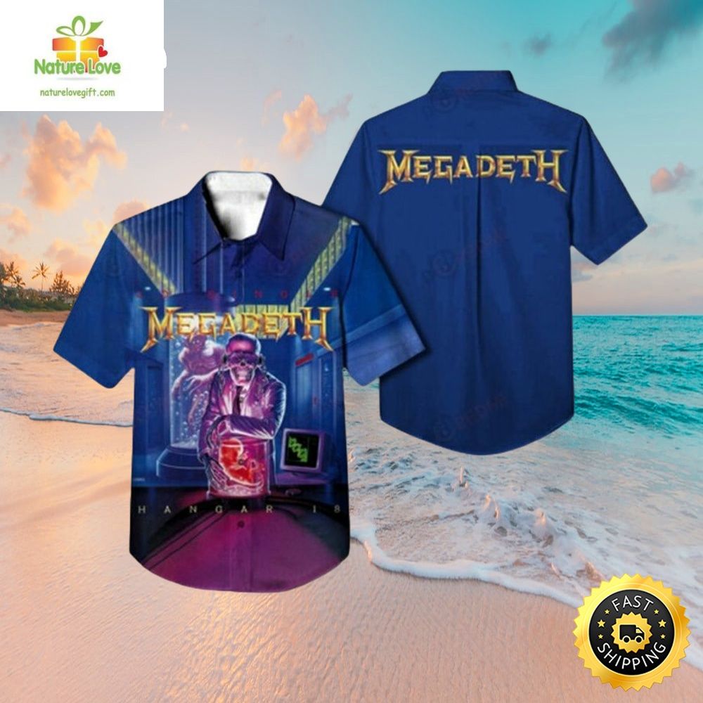 Megadeth Rust In Peace Hawaiian Band Merch - Adult & Kids T-Shirts, Sweatshirts & Hoodies apparel design preview 1