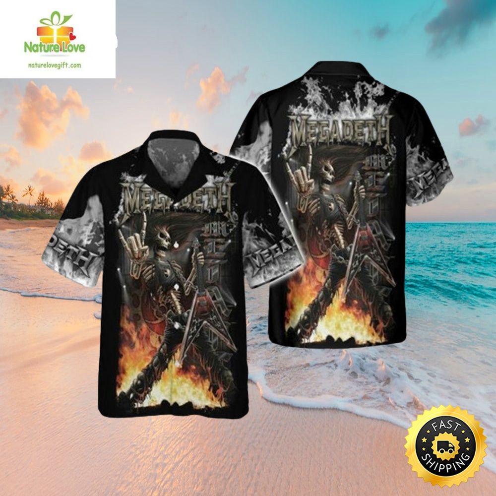 Megadeth Symphony of Destruction Hawaiian Rock Band - Adult & Kids T-Shirts, Sweatshirts & Hoodies apparel design preview 1