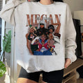Megan Cosplays Art Thee Stallion Vintage 90s Rapper - Adult & Kids T-Shirts, Sweatshirts & Hoodies apparel design preview 1