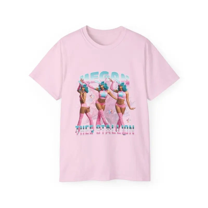 Megan Thee Stallion BOA Anime Tour Pink - Adult & Kids T-Shirts, Sweatshirts & Hoodies apparel design preview 1