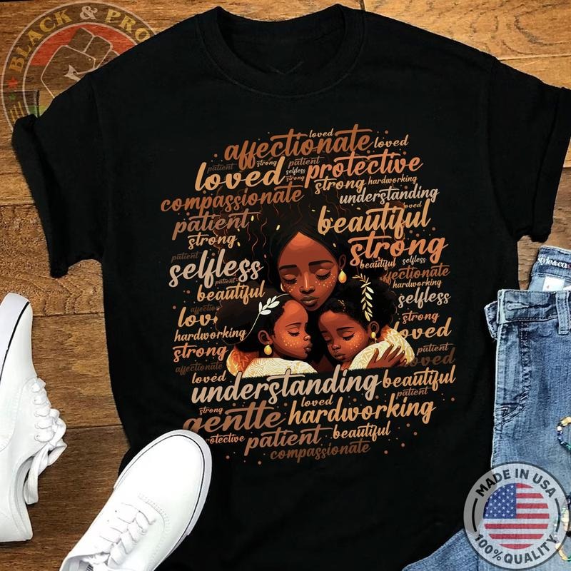 Melanin Mom Daughters Black Girl Magic Mama - Adult & Kids T-Shirts, Sweatshirts & Hoodies apparel design preview 1