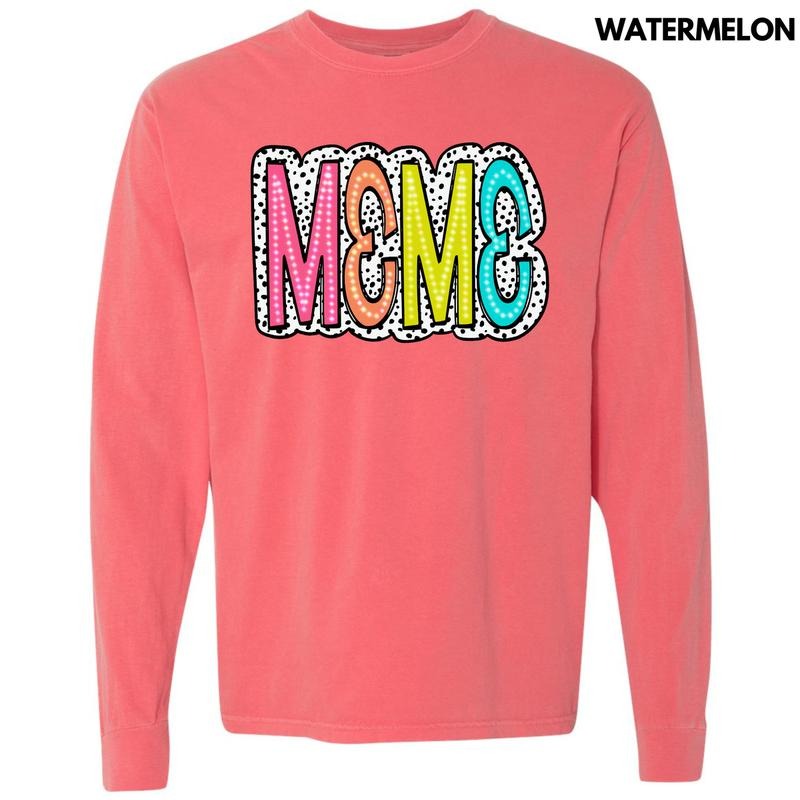 Meme Neon Spotted Comfort Colors 'NLB' - Adult & Kids T-Shirts, Sweatshirts & Hoodies apparel design preview 1