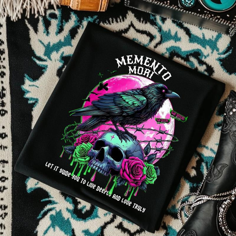 Memento Mori Grunge Casual Comfort Streetwear Cotton - Adult & Kids T-Shirts, Sweatshirts & Hoodies apparel design preview 1