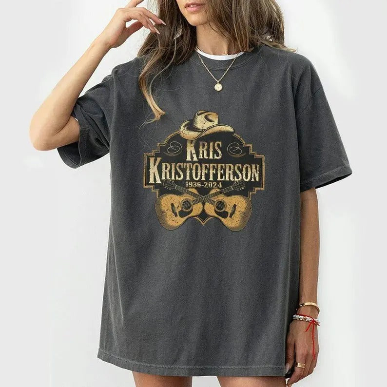 Memorial Kris Kristofferson Commemorative Life - Adult & Kids T-Shirts, Sweatshirts & Hoodies apparel design preview 1