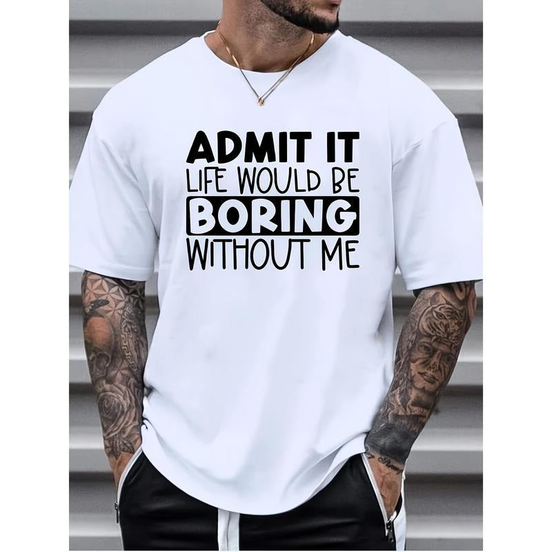 "Admit Boring" Print Summer Sports Outdoor Short - Adult & Kids T-Shirts, Sweatshirts & Hoodies apparel design preview 1