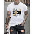 "Hello 2025 Happy New Year" Firework Print Casual - Adult & Kids T-Shirts, Sweatshirts & Hoodies apparel design preview 1