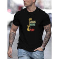 Jesus Name I Play" Guitar Polyester Blend Crew Neck - Adult & Kids T-Shirts, Sweatshirts & Hoodies apparel design preview 1