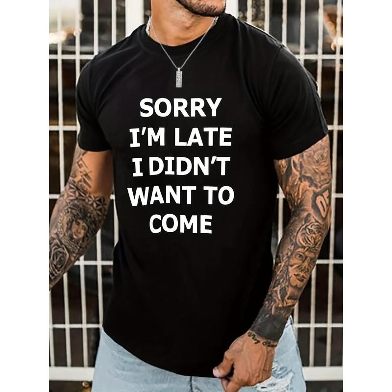Casual Print Crew Neck Short Sleeves Funny "Sorry I'M - Adult & Kids T-Shirts, Sweatshirts & Hoodies apparel design preview 1
