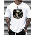 Casual Reindeer Print Soft Cotton Crew Neck Short - Adult & Kids T-Shirts, Sweatshirts & Hoodies apparel design preview 1