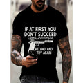 Casual Summer "If First You Don'T Succeed Reload Try - Adult & Kids T-Shirts, Sweatshirts & Hoodies apparel design preview 1
