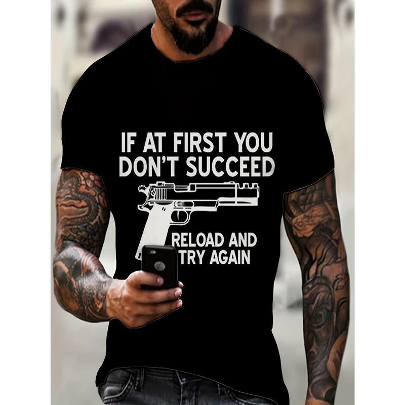 Casual Summer "If First You Don'T Succeed Reload Try - Adult & Kids T-Shirts, Sweatshirts & Hoodies apparel design preview 1