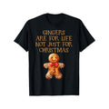 Funny Gingerbread Gingers Are Life Xmas Baker Cotton - Adult & Kids T-Shirts, Sweatshirts & Hoodies apparel design preview 1