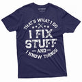 Funny I Fix Stuff Dad Husband Grandpa Mechanic - Adult & Kids T-Shirts, Sweatshirts & Hoodies apparel design preview 1