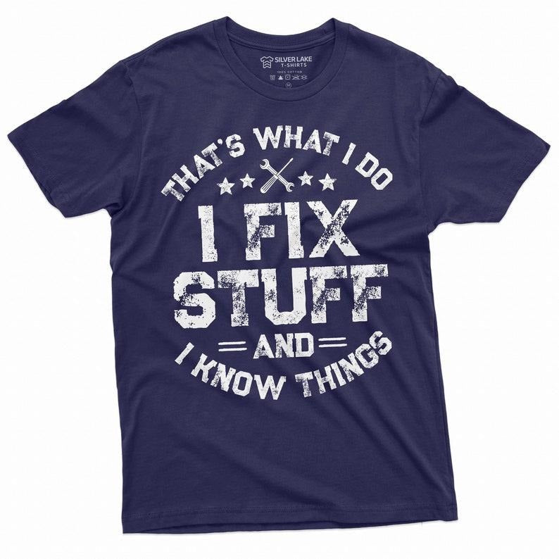 Funny I Fix Stuff Dad Husband Grandpa Mechanic - Adult & Kids T-Shirts, Sweatshirts & Hoodies apparel design preview 1