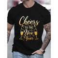 Happy New Year 3D Print Casual Round Neck Short - Adult & Kids T-Shirts, Sweatshirts & Hoodies apparel design preview 1