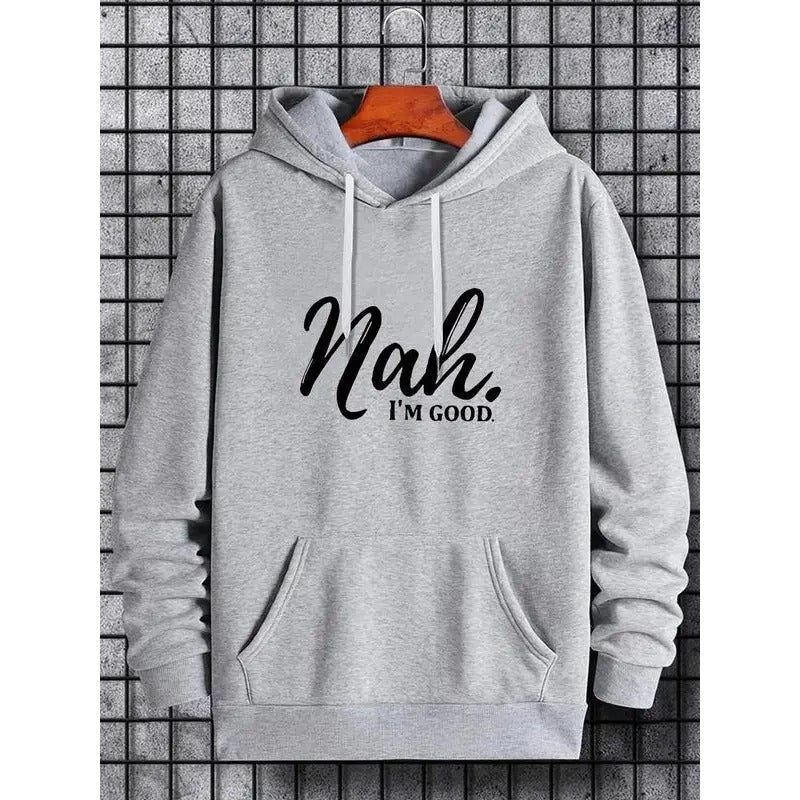 Letter Print Drawstring Pocket Regular Fit Casual - Adult & Kids T-Shirts, Sweatshirts & Hoodies apparel design preview 1